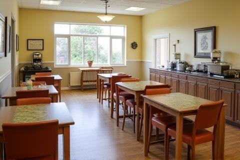Área de serviço do café da manhã